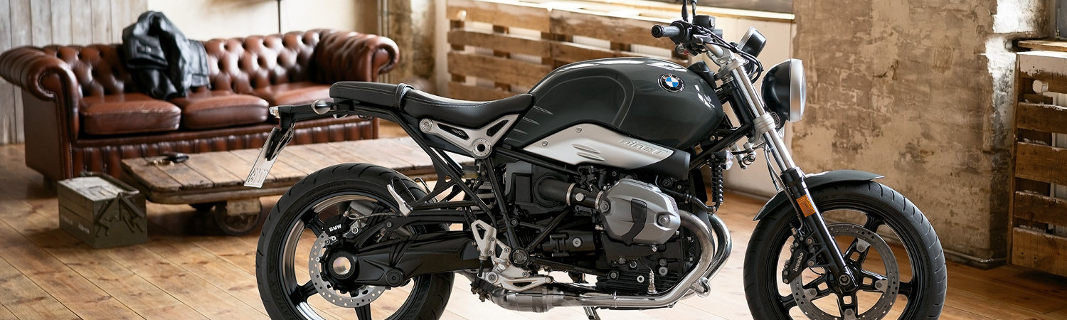 A BMW Motorcycle parked inside a garage in Austin, Texas